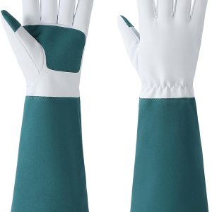 Gardening Gloves for Women, Long Breathable Garden Gloves, Thorn-Proof Protective Gloves, Medium