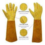 Long Sleeve Gardening Gloves, Rose Pruning Gardening Gloves, Puncture and Scratch Resistant, Breathable, Soft and Flexible, Best Garden Gifts & Tools for Gardener