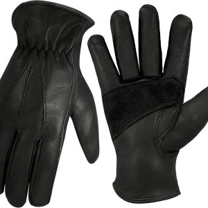 Leather Work Gloves for Men & Women, Reinforced Durable Gardening Gloves,Cowhide Work Gloves,Puncture & Cut Resistant