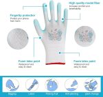 Small Gardening Gloves for Women, 6 Pairs Garden Gloves, Latex Coated Womens Garden Gloves, Pink,Green,Blue