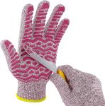 Cut Resistant Gloves, 100% Food Contact Safe, CE Level 5 Premium Protective Cutting Gloves