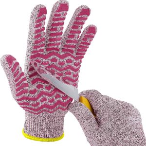 Cut Resistant Gloves, 100% Food Contact Safe, CE Level 5 Premium Protective Cutting Gloves