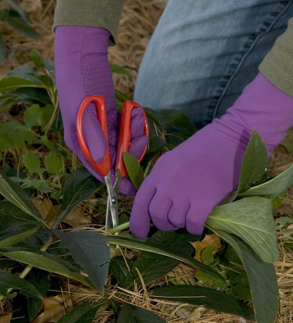 Grip Gardening Gloves – Over the wrist protection with silicone grip ovals on palm